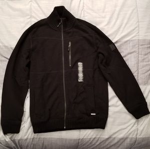 Black Calvin Klein Zip-Up Sweatshirt